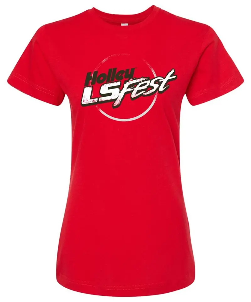 Holley Ls Fest Women’S Red Logo T-Shirt – Xl (10372-Xlhol) 1
