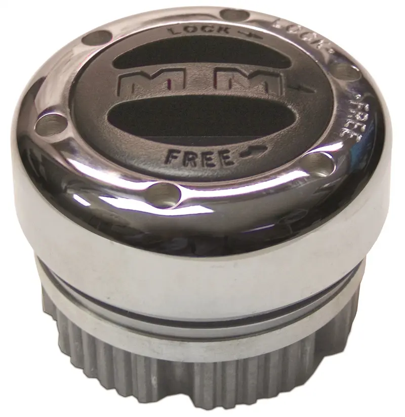 Mile Marker Chrome Street Master Manual Hub – 19-Spline, 6-Bolt Internal Design (302 19) 1