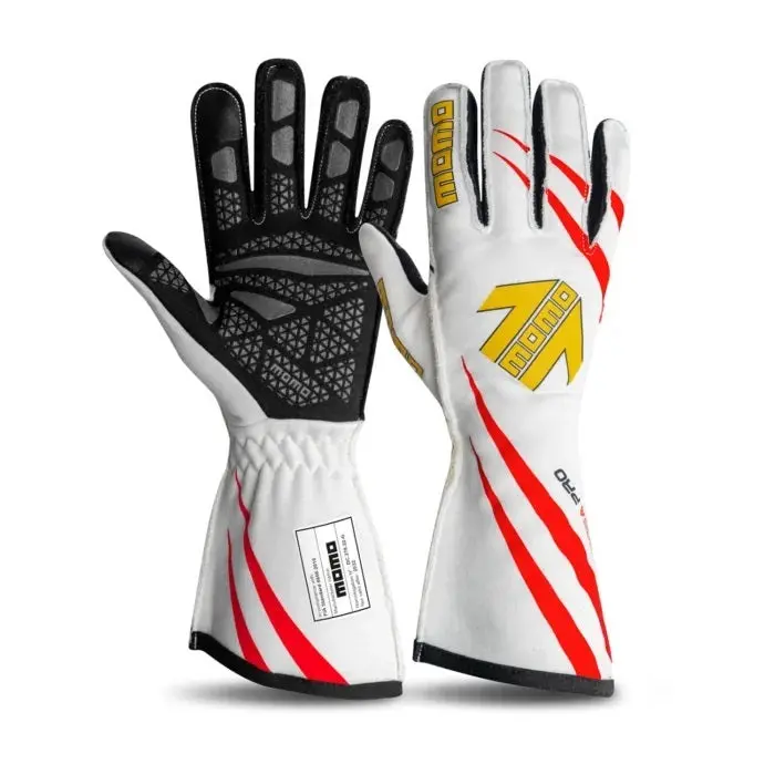 Momo Automotive Accessories Gucorprowht10 Gloves Corsa Pro  Night Medium White 10 Fia 1