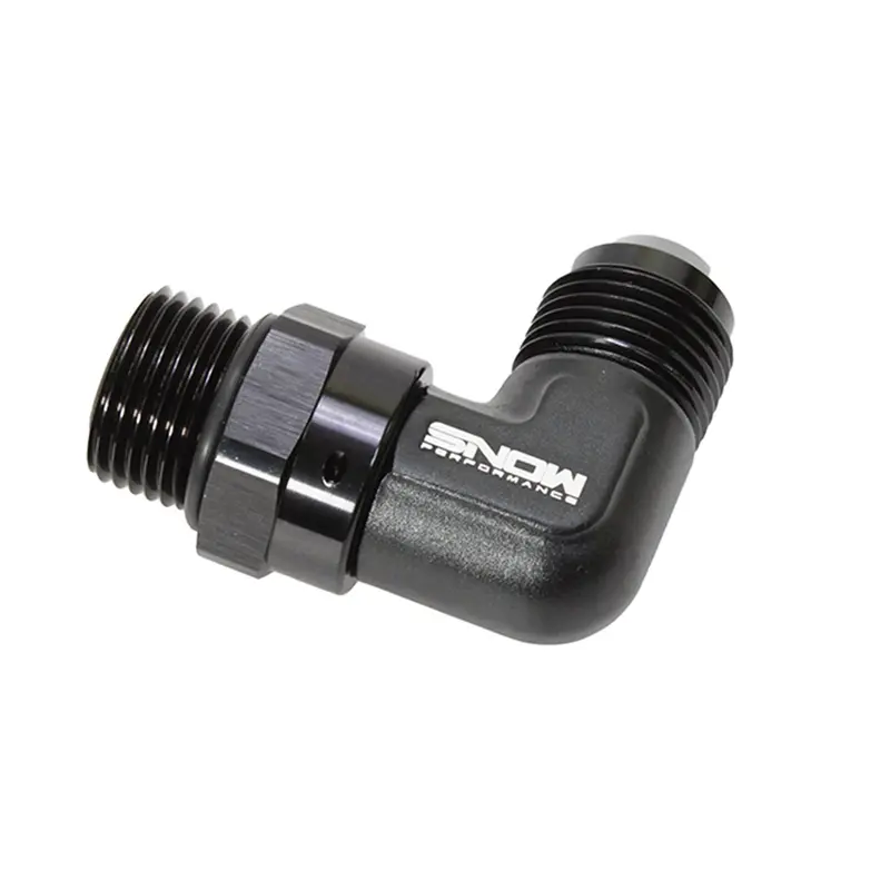 Nitrous Express Snf-60119 Swivel Fitting – 10 Orb To 10 An, 90° Black Anodized 1
