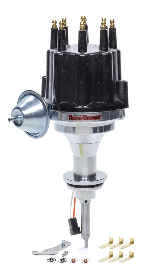 Pertronix D341710 Billet Aluminum Distributor – For Small-Block Mopar 273–360 Engines, Black Male Cap 1