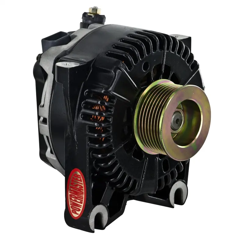 Powermaster 170-Amp Denso Alternator – 7-Groove Pulley, Black Finish (Model 53824) 1