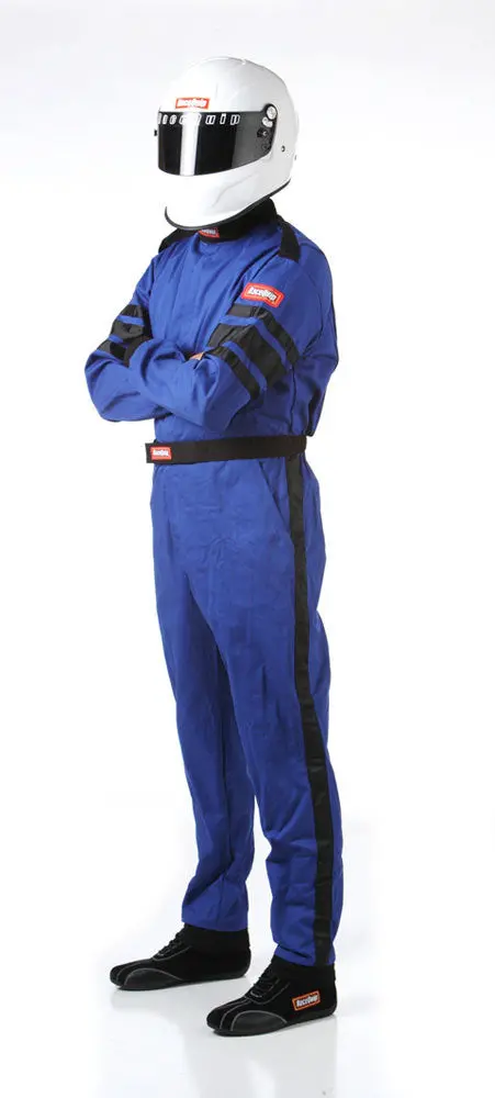 Racequip 110023 Medium-Fit Blue Single-Layer Racing Suit 1
