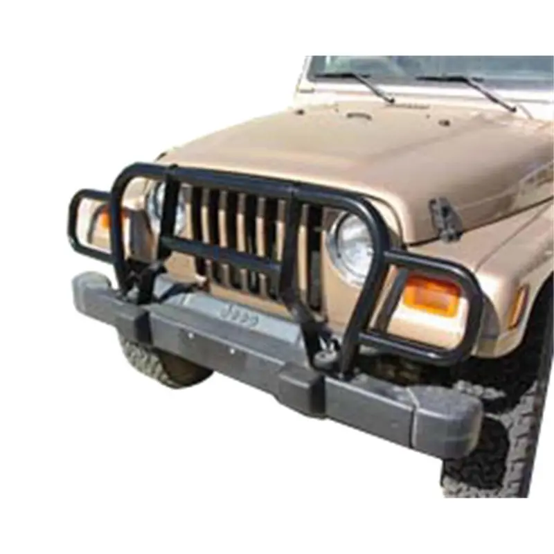 Rampage 7659 Euro-Style Black Grille Guard – Heavy-Duty Steel Front Protection 1