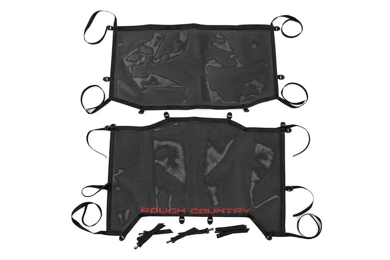 Rough Country Mesh Bikini Top For Jeep Wrangler Jl Unlimited – 4-Door, 2018–2020, Black 1