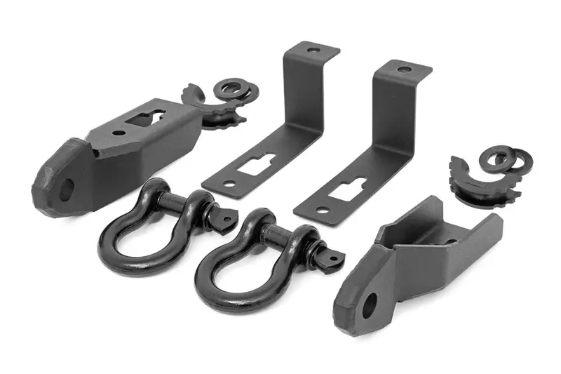 Rough Country Rs152 Tow Hook To Shackle Conversion Kit With D-Rings For 2019–2020 Ford Ranger 1