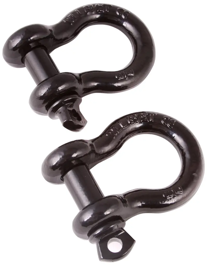 Rugged Ridge 11235.06 Heavy-Duty Black D-Ring Mounts – 13,500 Lb Working Load Limit 1