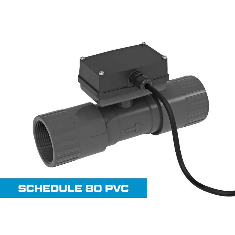 Schedule 80 Pvc Turbine Flow Meter For Water Applications 1