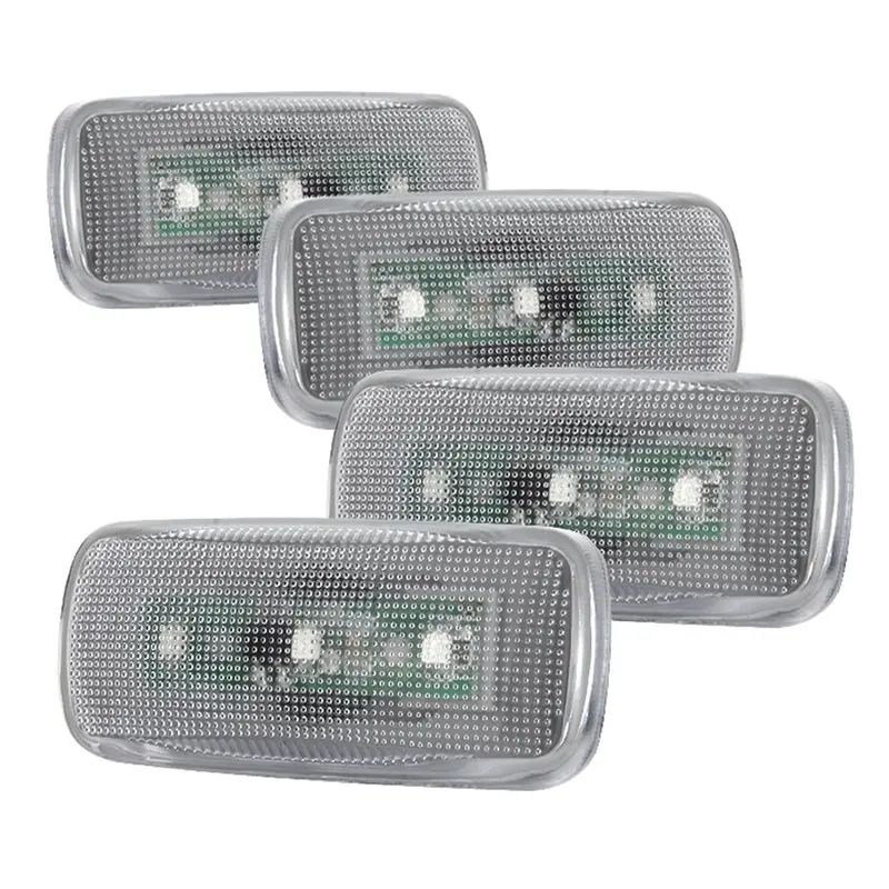Spyder Auto 9924774 Xtune Led Fender Light Kit – 4-Piece Set (2 Red + 2 Amber) With Clear Lenses 1