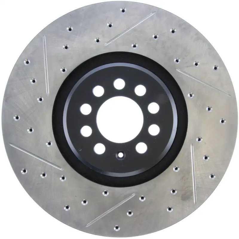 Stoptech 127.33093R Front Right Drilled And Slotted Performance Brake Rotor – Sport Series 1