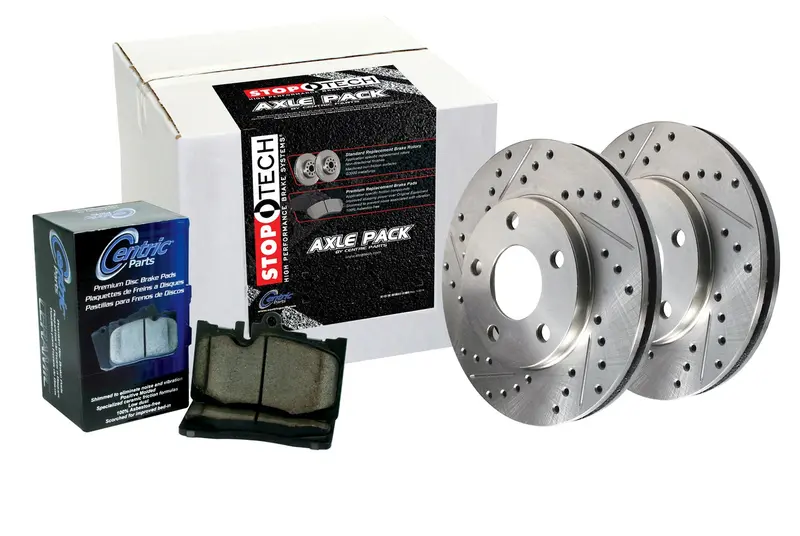 Stoptech 928.62075 Select Sport Front Brake Kit With Drilled & Slotted Rotors 1