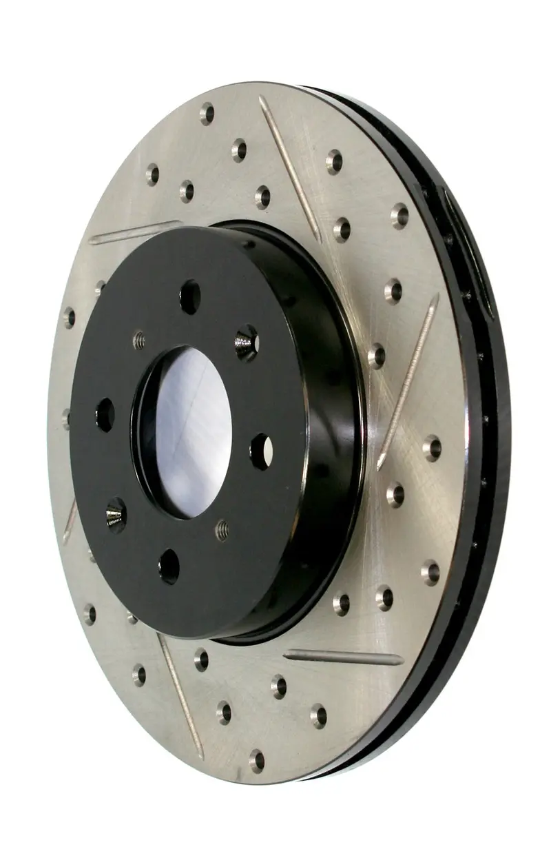 Stoptech Sport Drilled/Slotted Front Left Rotor – Enhanced Cooling & Bite (127.40092L) 1