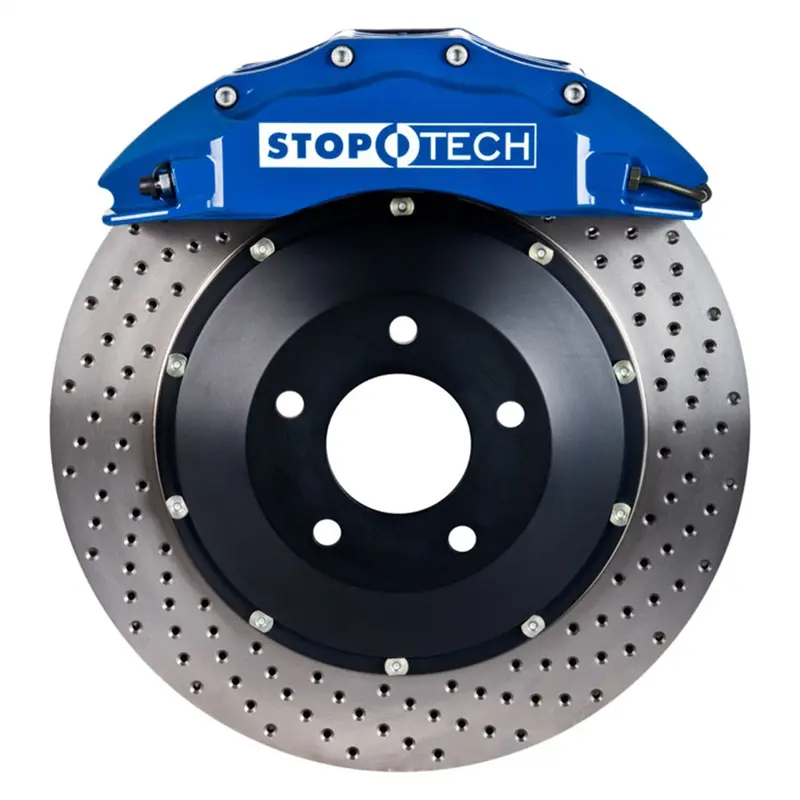 Stoptech St-6700 Front Big Brake Kit – Two-Piece Drilled & Slotted Rotors 1