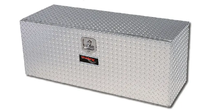 Trailfx Single-Lid Underbody Storage Box – Bright Polished Aluminum 1