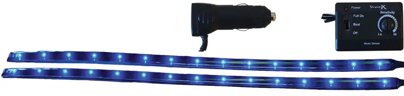Vision X 4005570 12-Inch Flexible Twin Led Light Bar – Blue Output 1