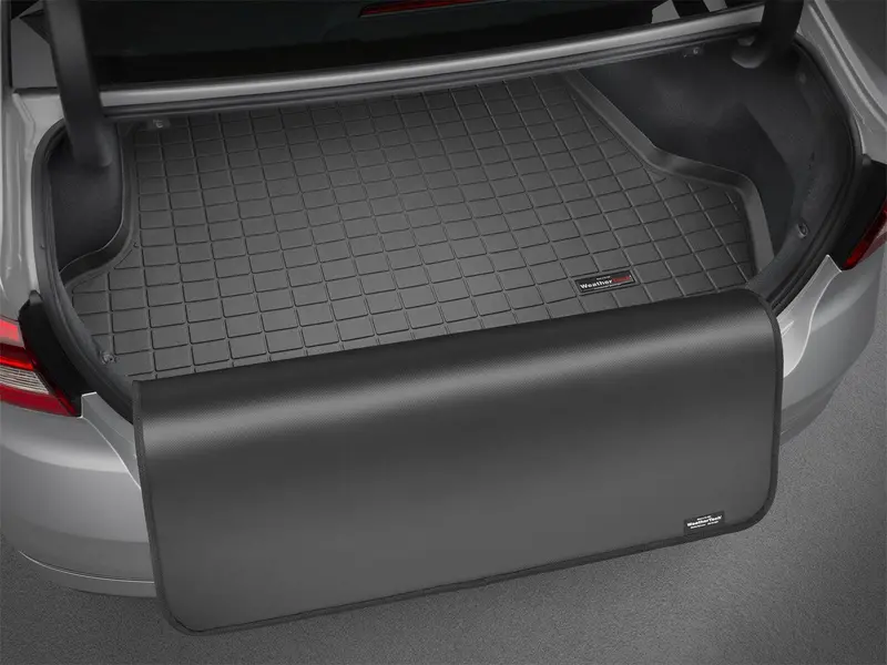 Weathertech Cargo Liner With Bumper Protector – Cocoa-Colored, Third-Row Compatible 1